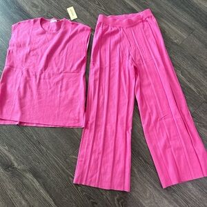 Ekouaer set in pink sleeveless size medium